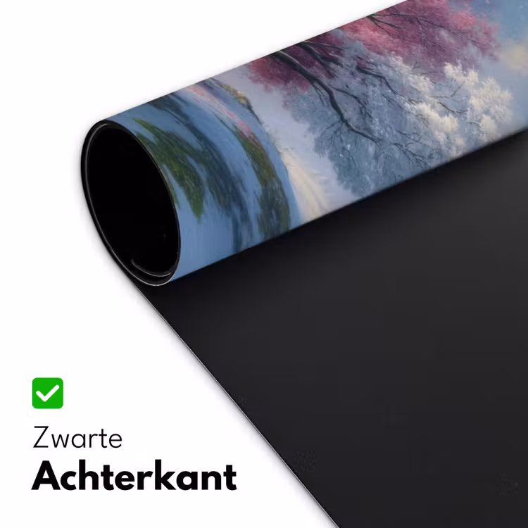 Boom - Seizoenen - Winter - Landschap Muismat XXL klein -sfeer2
