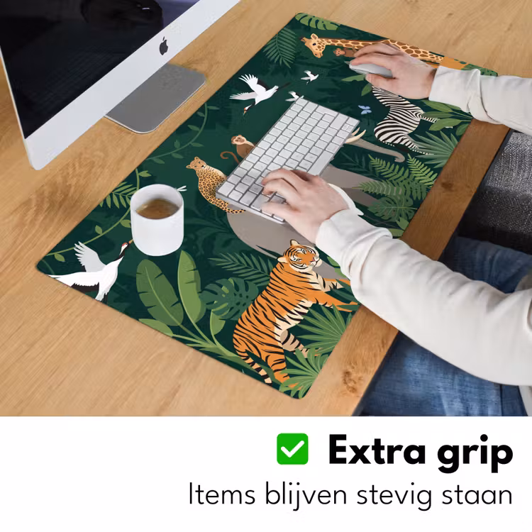 Tropisch - Jungle - Groen Muismat XXL klein -sfeer3