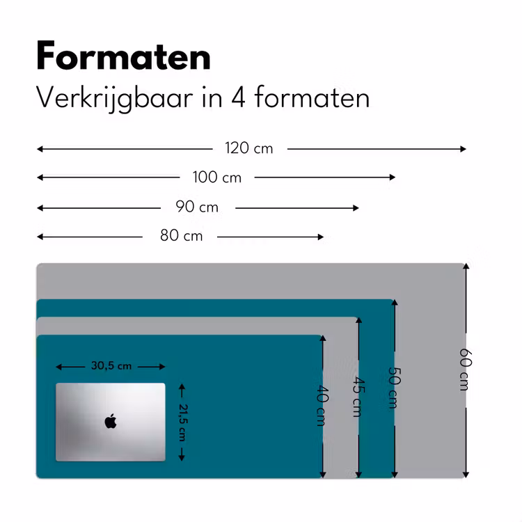 Tropical - Peacock - Blauw Muismat XXL klein 681 -sfeer5