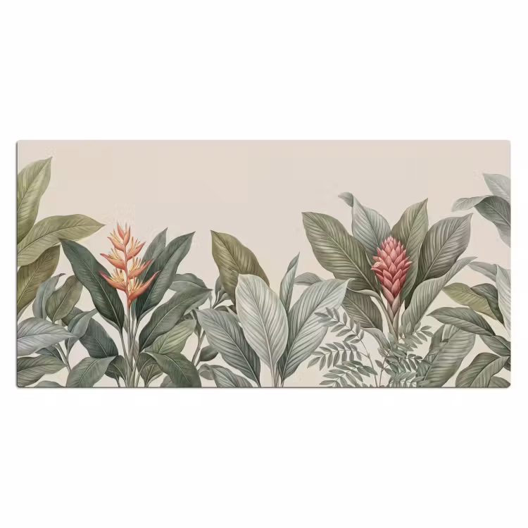 Tropisch - Planten - Modern - Groen Muismat XXL klein -3d_leeg