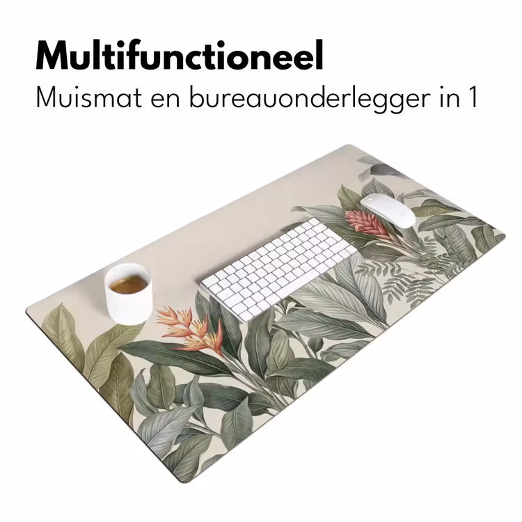 Tropisch - Planten - Modern - Groen Muismat XXL klein -sfeer4