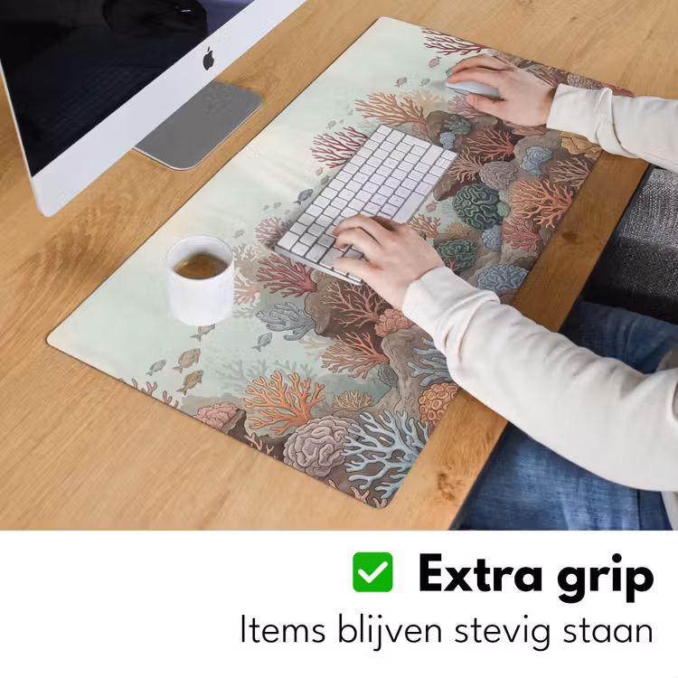 Onderwater - Koraal - Vis - Natuur Muismat XXL klein -sfeer3
