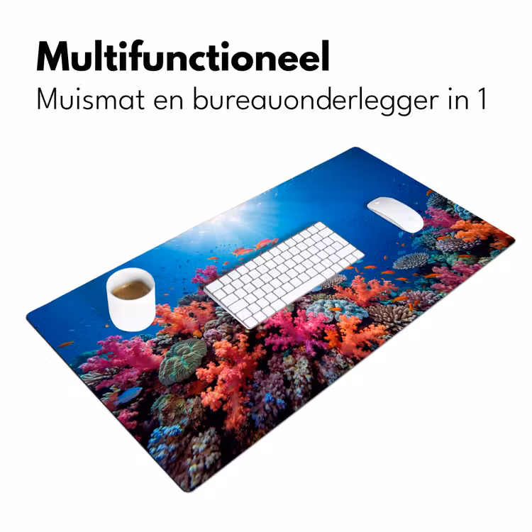 Onderwater - Koraalrif - Vissen - Oceaan - Natuur Muismat XXL klein -sfeer4