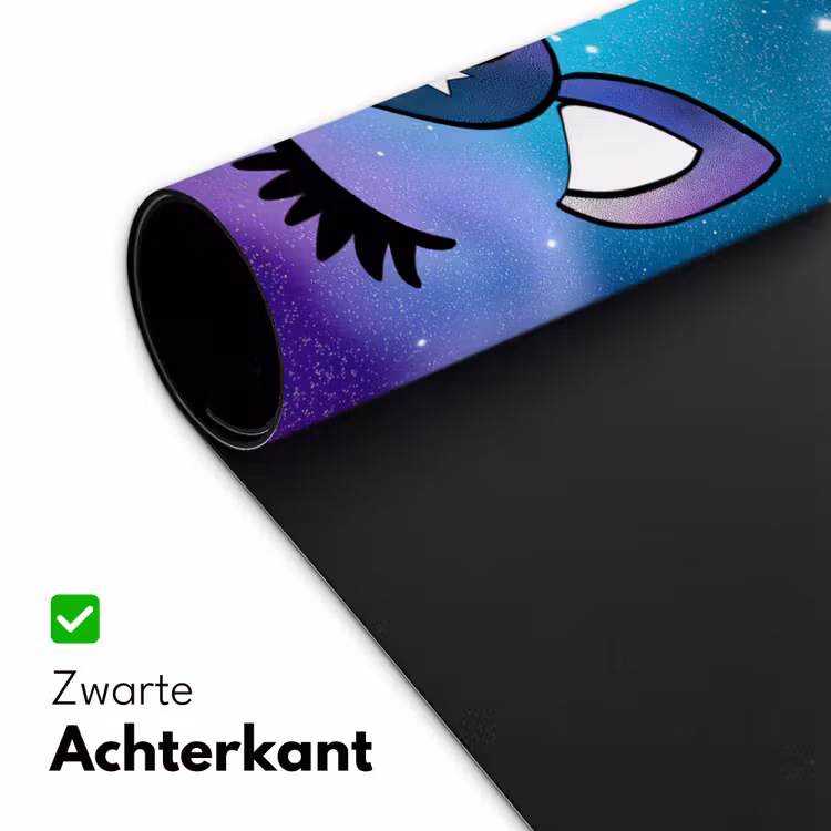 Eenhoorn - Sterrenhemel - Ster - Blauw Muismat XXL klein -sfeer2