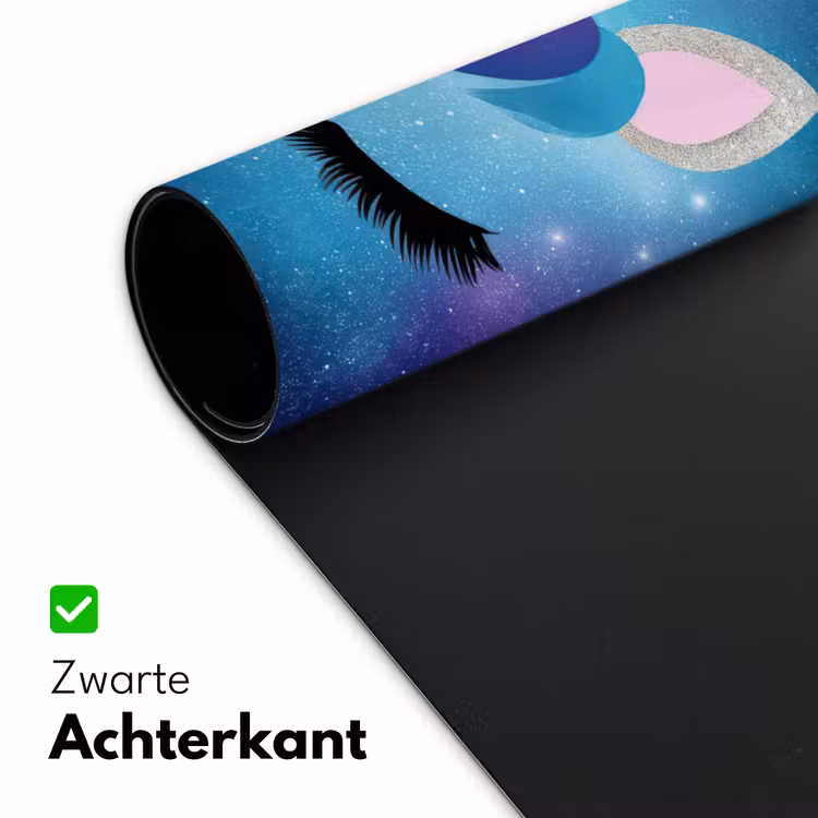 Eenhoorn - Sterren - Magisch - Blauw Muismat XXL klein -sfeer2