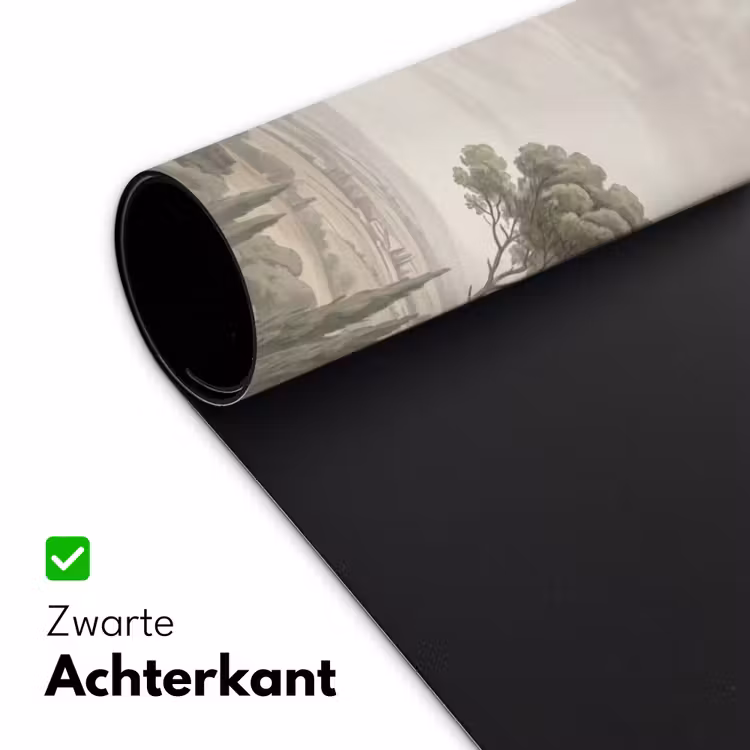 Vallei - Bos - Natuur - Groen Muismat XXL klein -sfeer2