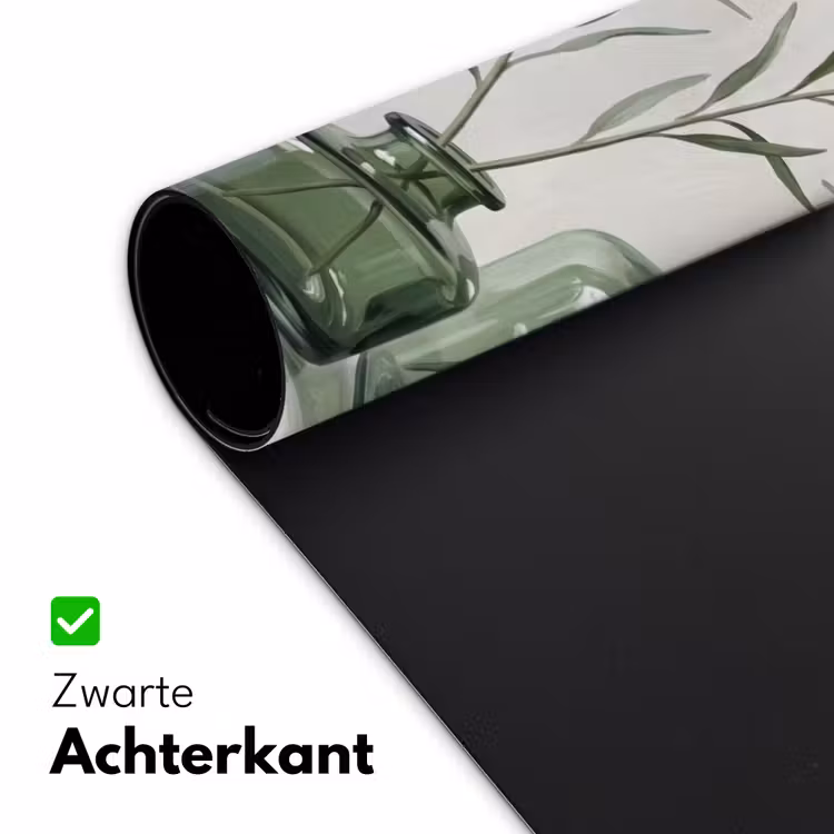 Vazen - Bladeren - Groen Muismat XXL klein -sfeer2