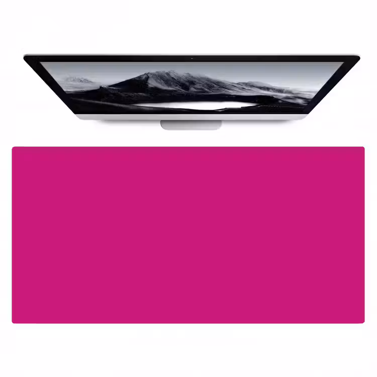 Velvet - Magenta - Roze Muismat XXL klein 681 -zzz3d