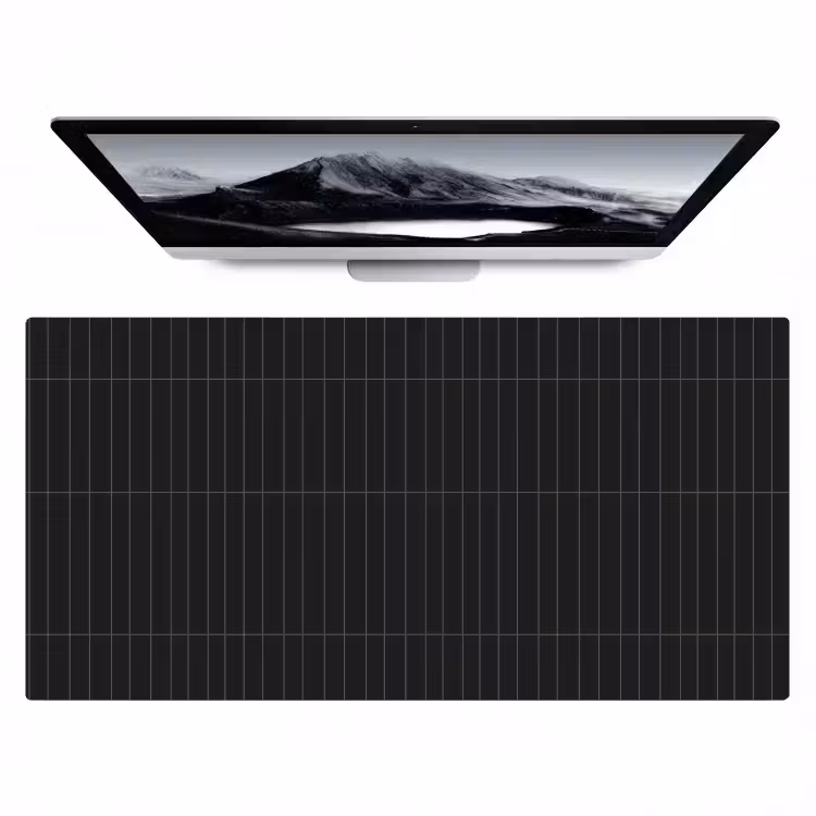 Verticaal - Wandtegel - Mat - Zwart Muismat XXL klein 681 -zzz3d