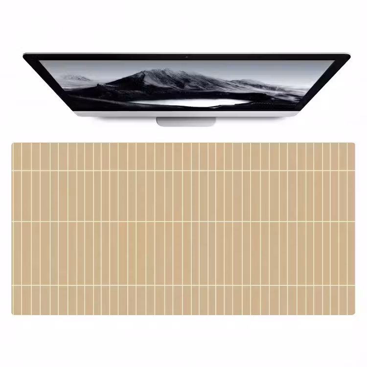 Verticaal - Wandtegel - Zand - Beige Muismat XXL klein 681 -zzz3d