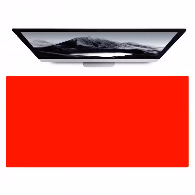 Vibrant - Vermilion - Rood Muismat XXL klein 681 -zzz3d