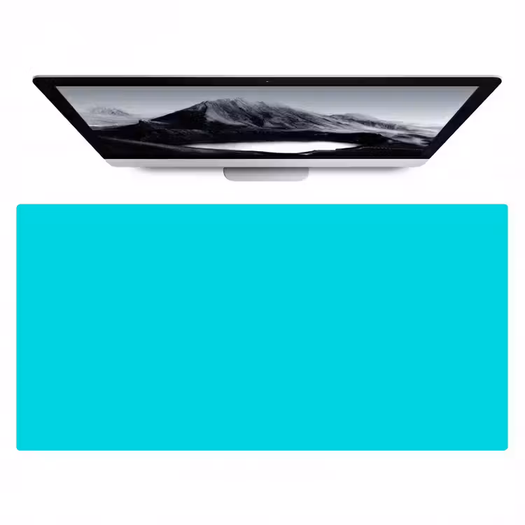 Vivid - Aquamarine - Turkoois Muismat XXL klein 681 -zzz3d