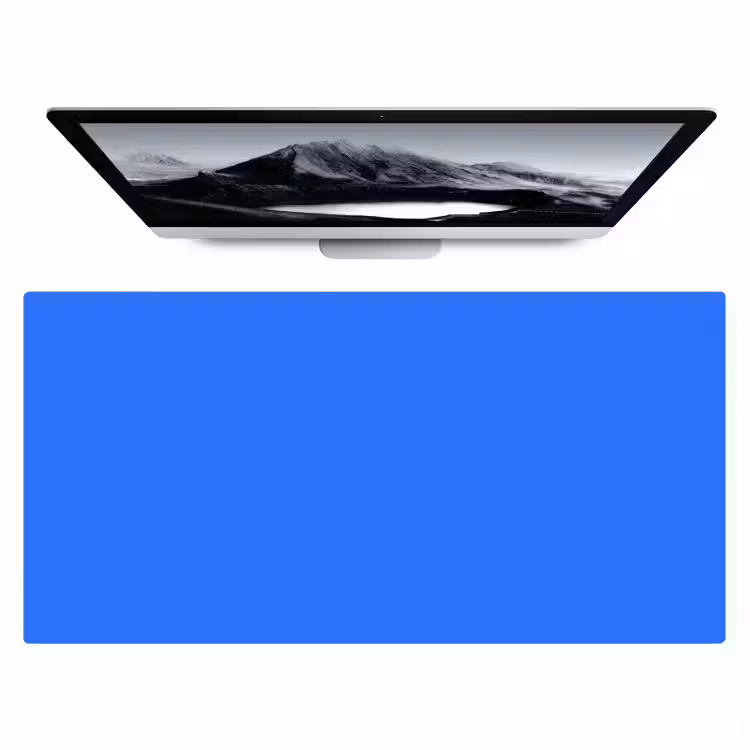 Vivid - Cobalt - Blauw Muismat XXL klein 681 -zzz3d