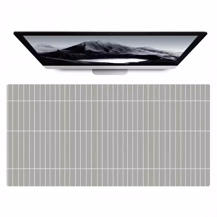 Wandtegel - Verticaal - Lichtgrijs Muismat XXL klein 681 -zzz3d