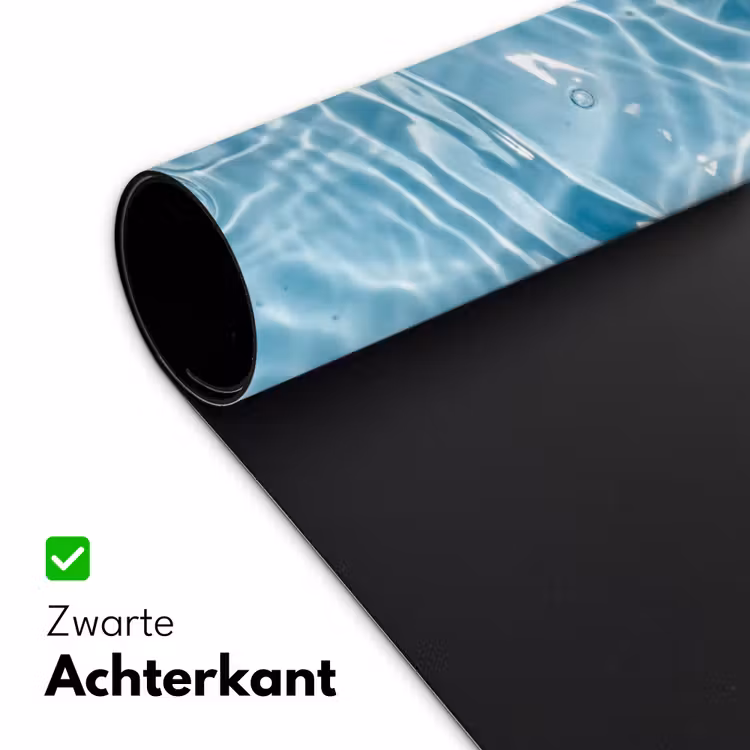 Water - Blauw - bubbels Muismat XXL klein -sfeer2