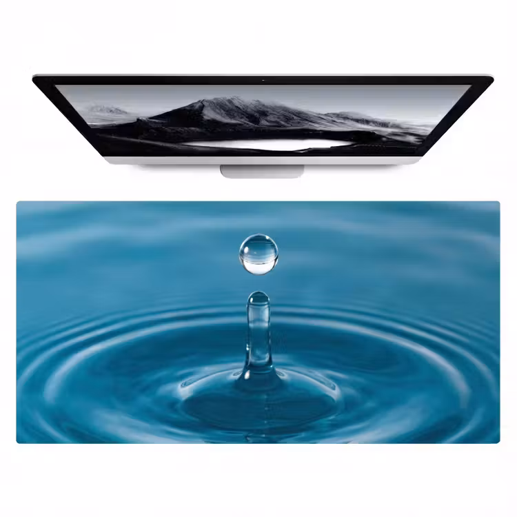 Waterdruppel - Water - Oppervlakte Muismat XXL klein -zzz3d