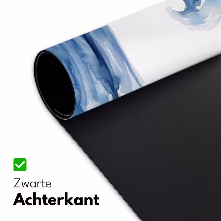 Water - Beweging - Natuur - Modern - Blauw Muismat XXL klein -sfeer2