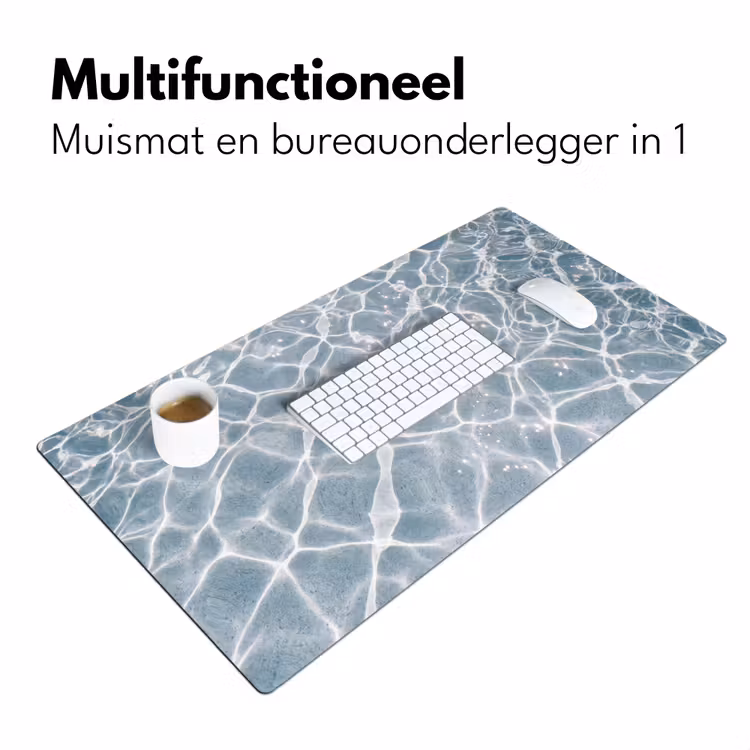 Water - Reflectie - Zonlicht Muismat XXL klein -sfeer4