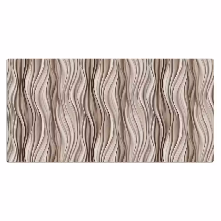 Golven - 3D - Crème Muismat XXL klein 681 -3d_leeg