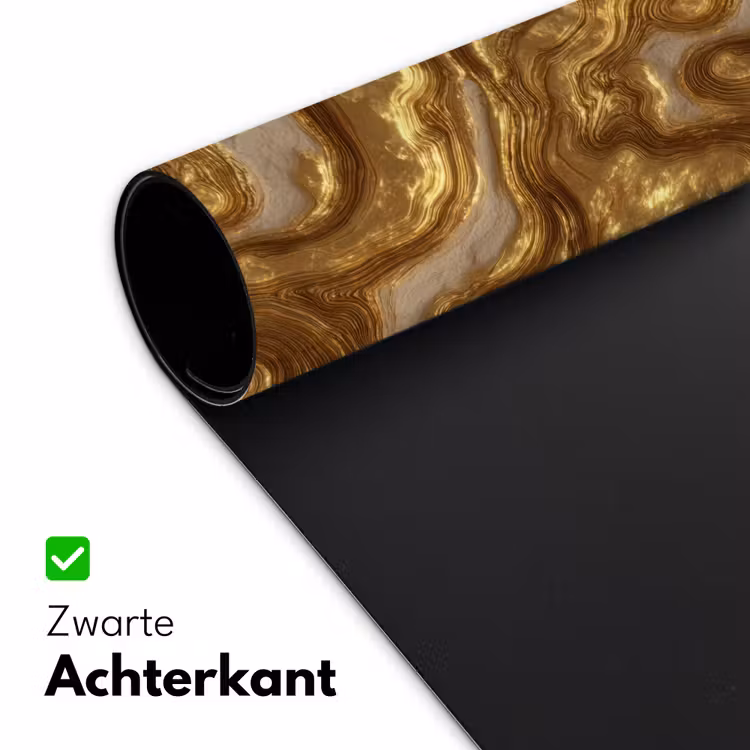 Golven - Organisch - Goud - Crème Muismat XXL klein 681 -sfeer2