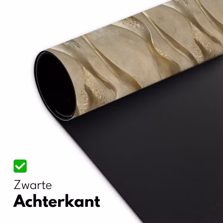 Golven - Patroon - Goud Muismat XXL klein 681 -sfeer2