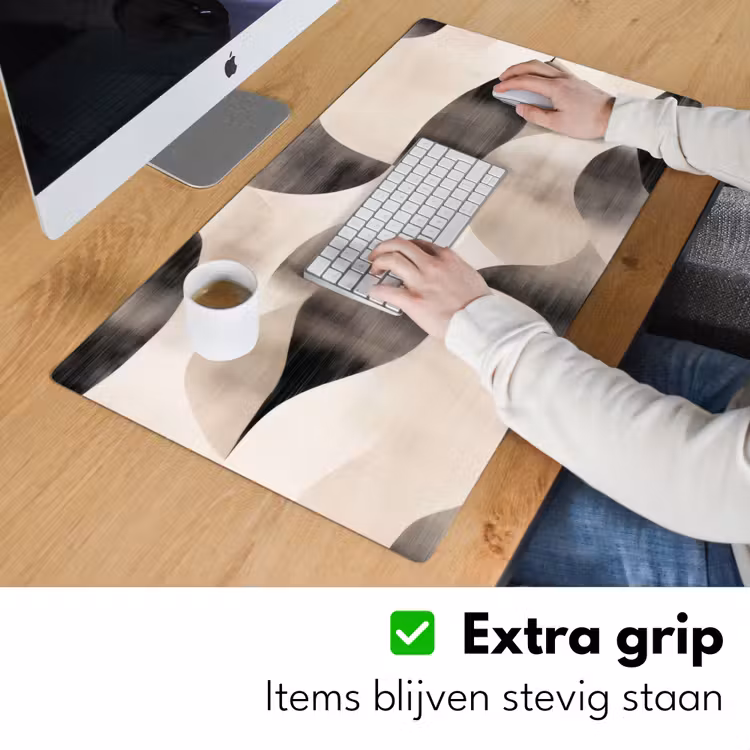 Grillige vormen - Subtiele overgangen - Dynamisch Muismat XXL klein -sfeer3