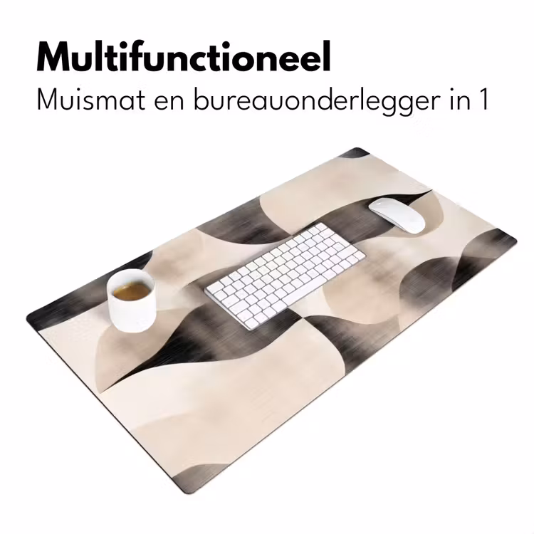 Grillige vormen - Subtiele overgangen - Dynamisch Muismat XXL klein -sfeer4