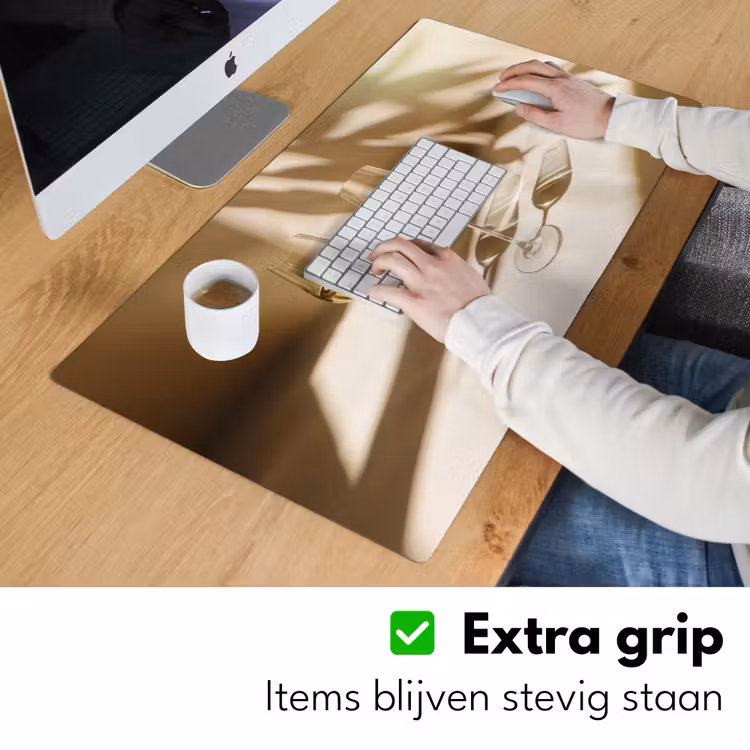 Wijn - Wijnglazen - Wit Muismat XXL klein -sfeer3