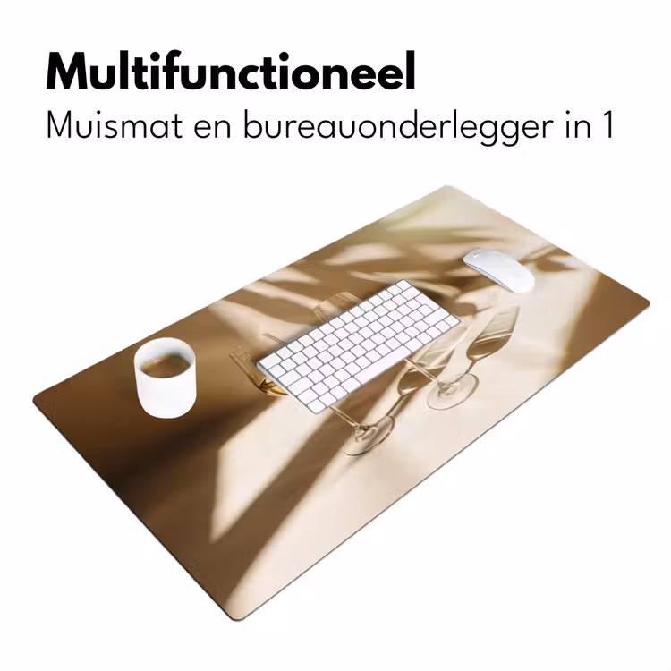 Wijn - Wijnglazen - Wit Muismat XXL klein -sfeer4