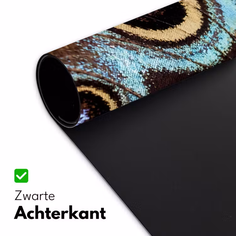 Vleugels - Vlinder - Blauw Muismat XXL klein -sfeer2