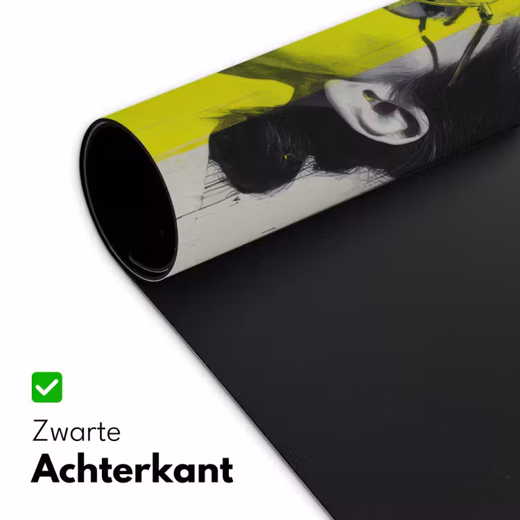 Vrouw - Bril - Verf Muismat XXL klein -sfeer2