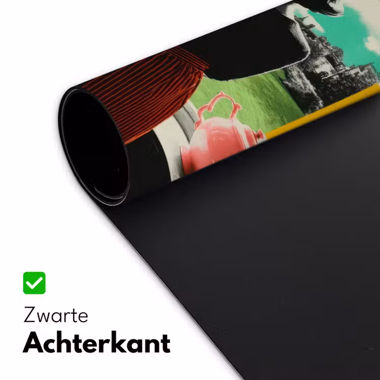 Vrouw - Keuken - Katten - Doorkijk Muismat XXL klein -sfeer2