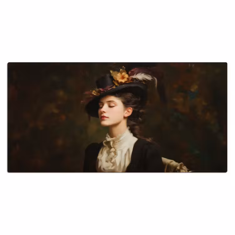 Vrouw - Victoriaans - Portret Muismat XXL klein -3d_leeg