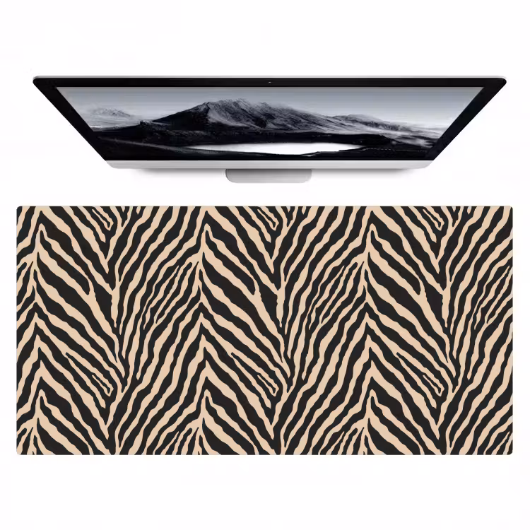 Zebra - Klassiek - Zwart Muismat XXL klein 681 -zzz3d