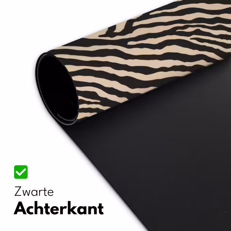 Zebra - Klassiek - Zwart Muismat XXL klein 681 -sfeer2