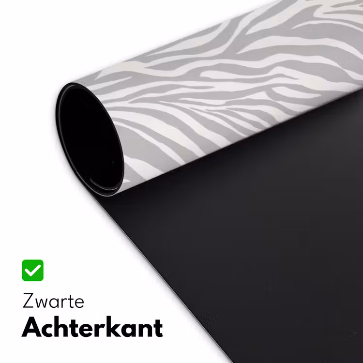 Zebra - Motief - Grijs Muismat XXL klein 681 -sfeer2