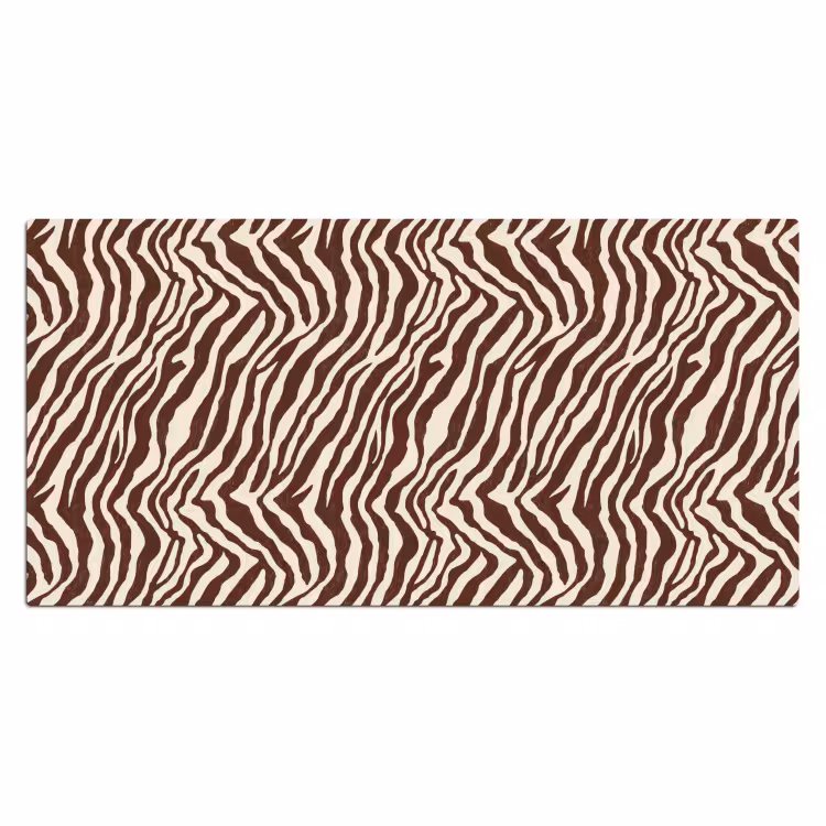 Zebra - Patroon - Zwart - Wit Muismat XXL klein 681 -3d_leeg
