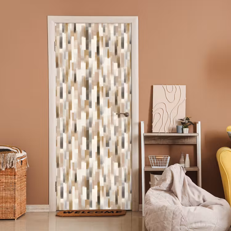 Abstract - Patroon - Kwaststreken deurposter klein 289 -sfeer1
