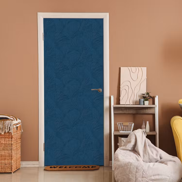 Abstract - Patroon - Donkerblauw - Elegant deurposter klein 289 -sfeer1