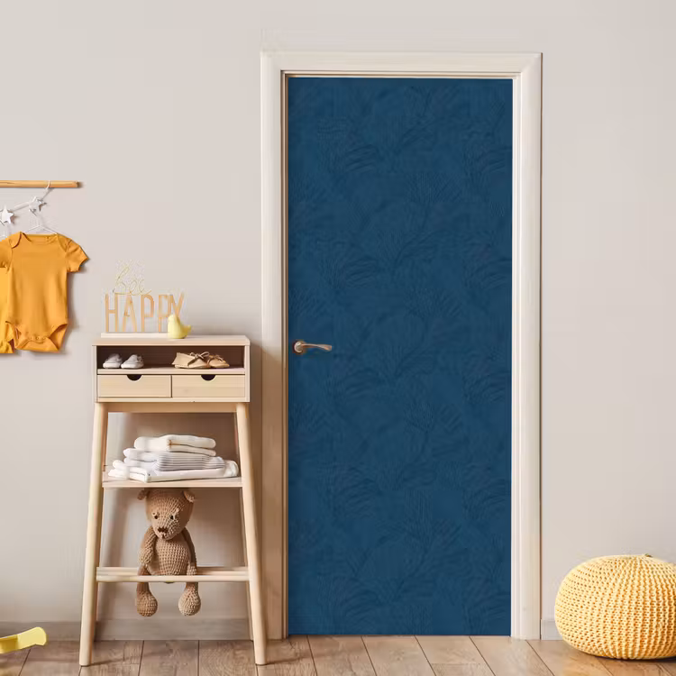 Abstract - Patroon - Donkerblauw - Elegant deurposter klein 289 -sfeer4