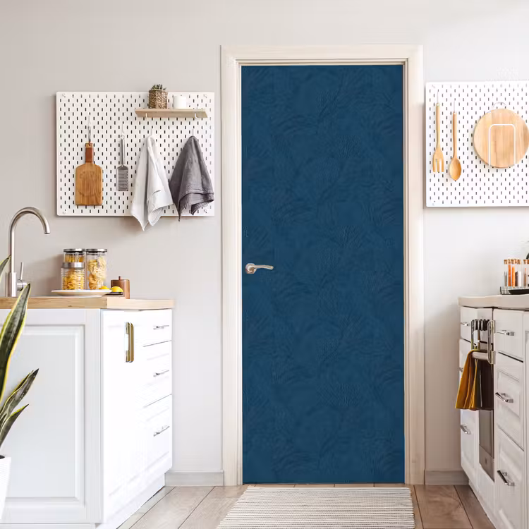 Abstract - Patroon - Donkerblauw - Elegant deurposter klein 289 -sfeer5