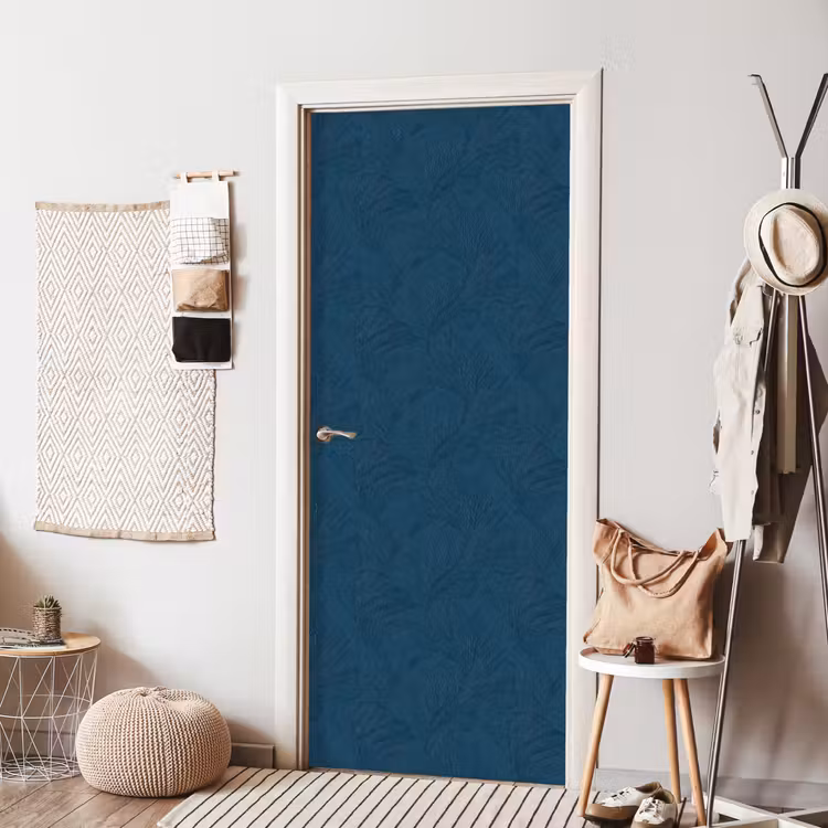 Abstract - Patroon - Donkerblauw - Elegant deurposter klein 289 -sfeer6
