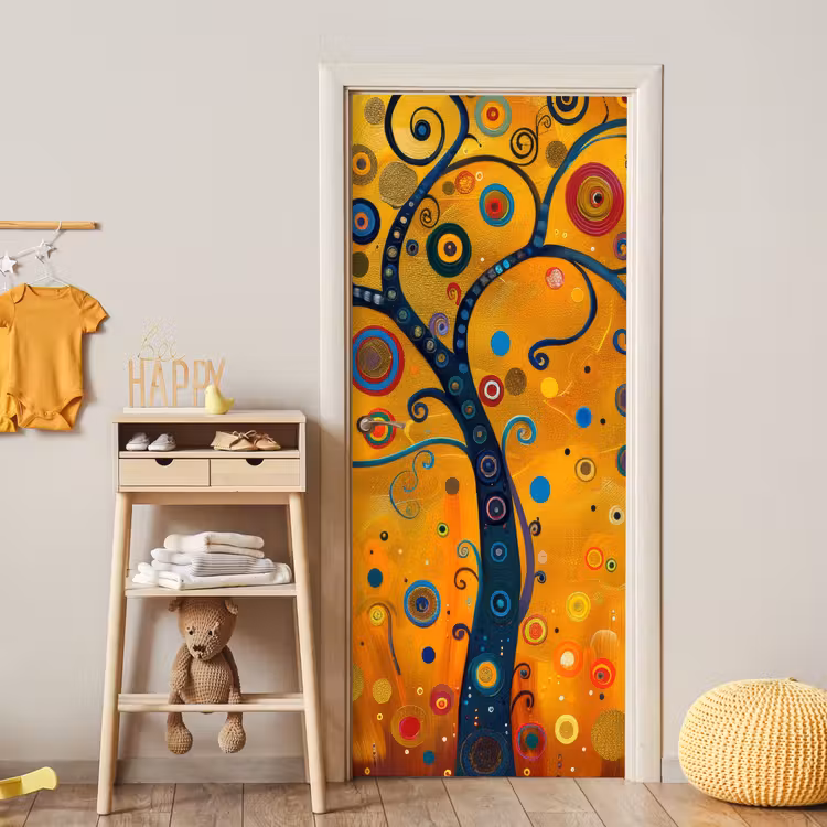 Abstract - Boom - Levensboom - Modern deurposter klein -sfeer4