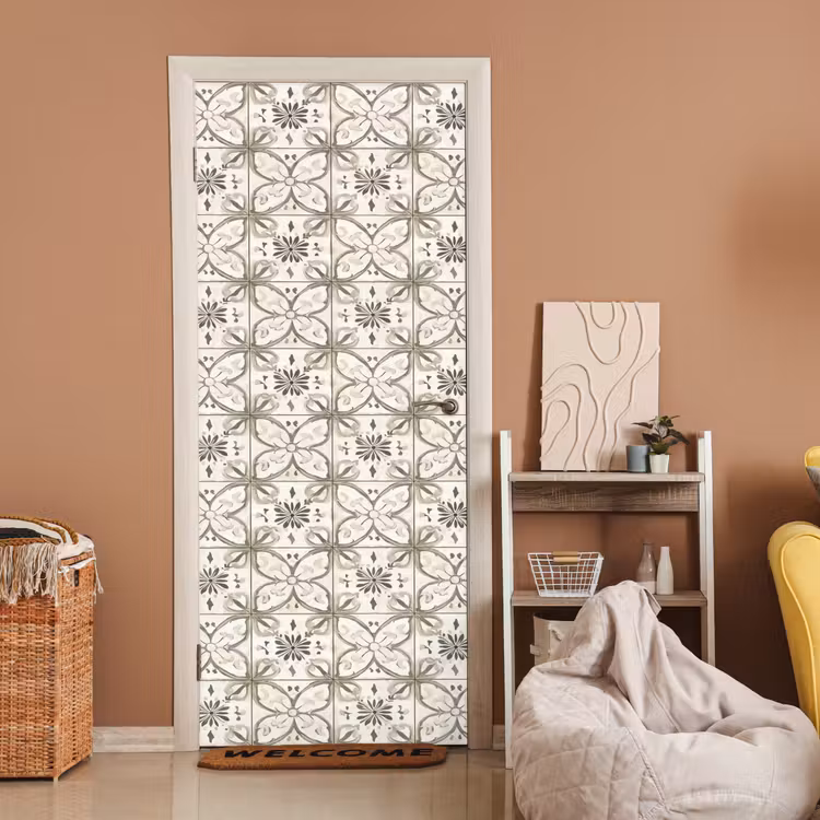 Antiek - Tegel - Beige deurposter klein 289 -sfeer1