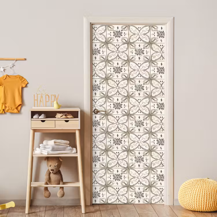 Antiek - Tegel - Beige deurposter klein 289 -sfeer4