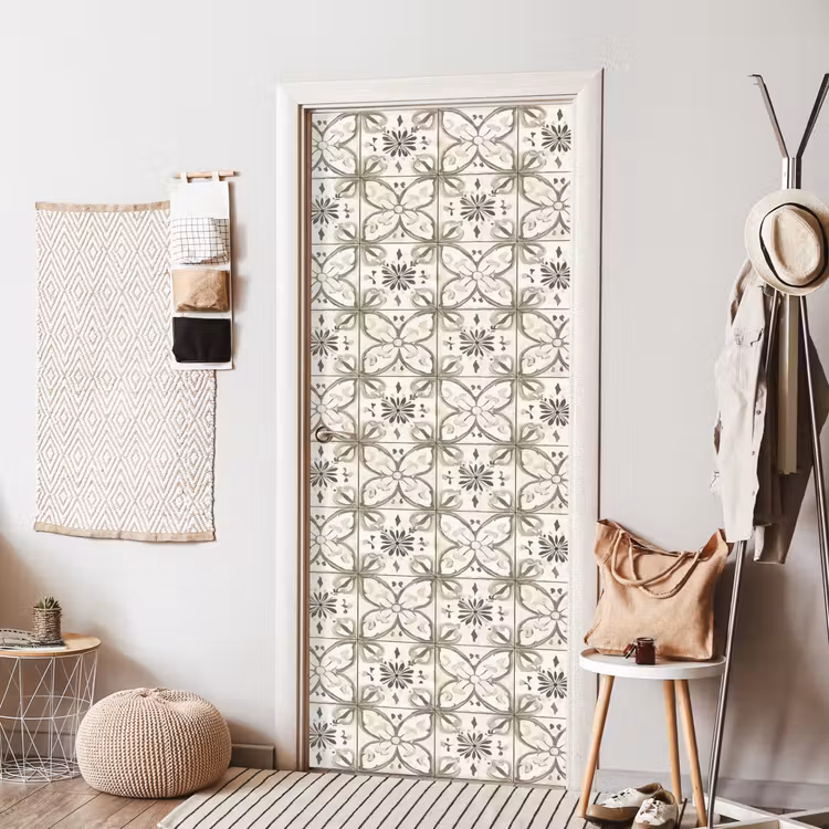 Antiek - Tegel - Beige deurposter klein 289 -sfeer6