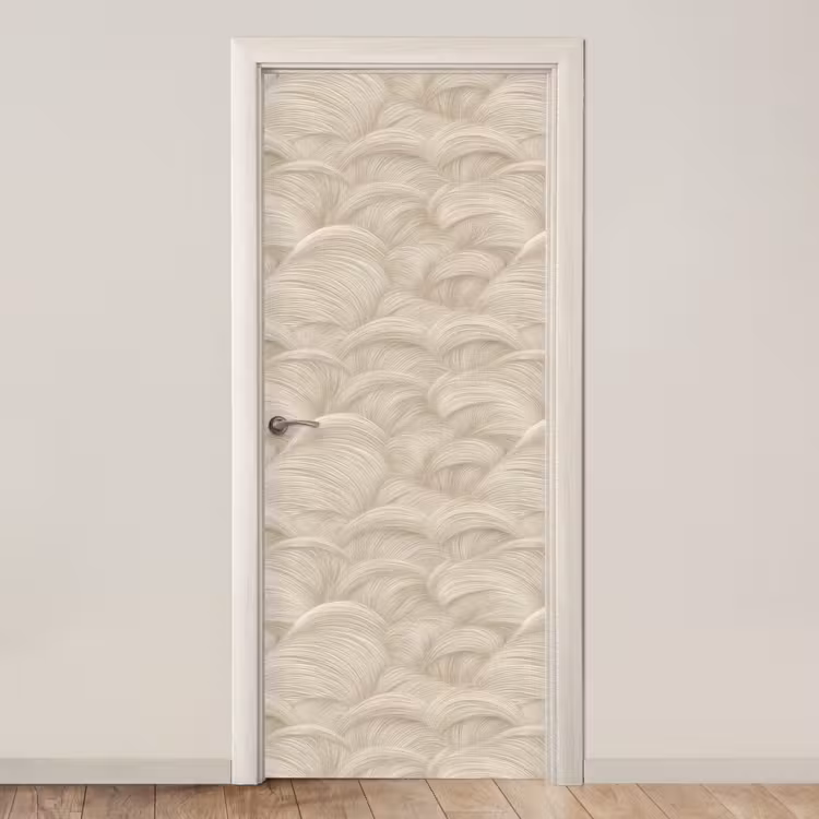 Bogen - Patroon - Beige deurposter klein 289 -3d_beige