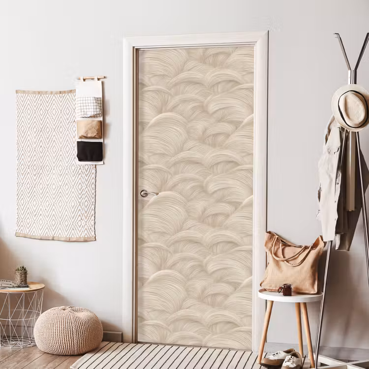 Bogen - Patroon - Beige deurposter klein 289 -sfeer6