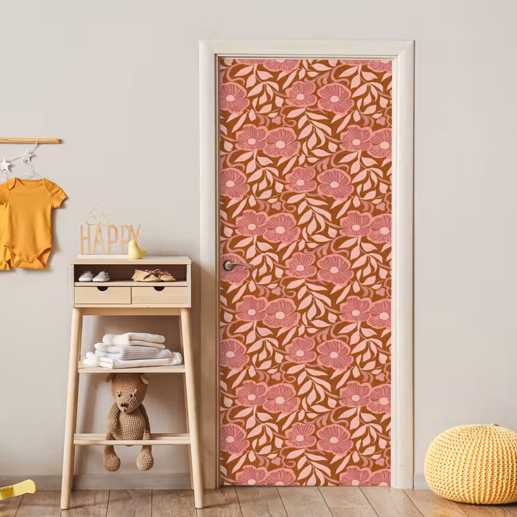 Sfeer - Bloemen - Roze deurposter klein 289 -sfeer4