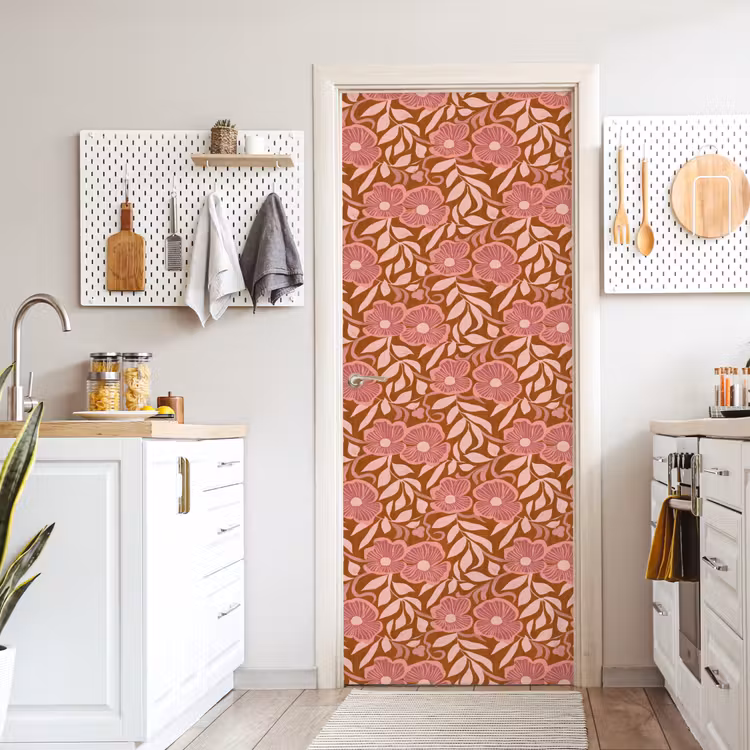 Sfeer - Bloemen - Roze deurposter klein 289 -sfeer5